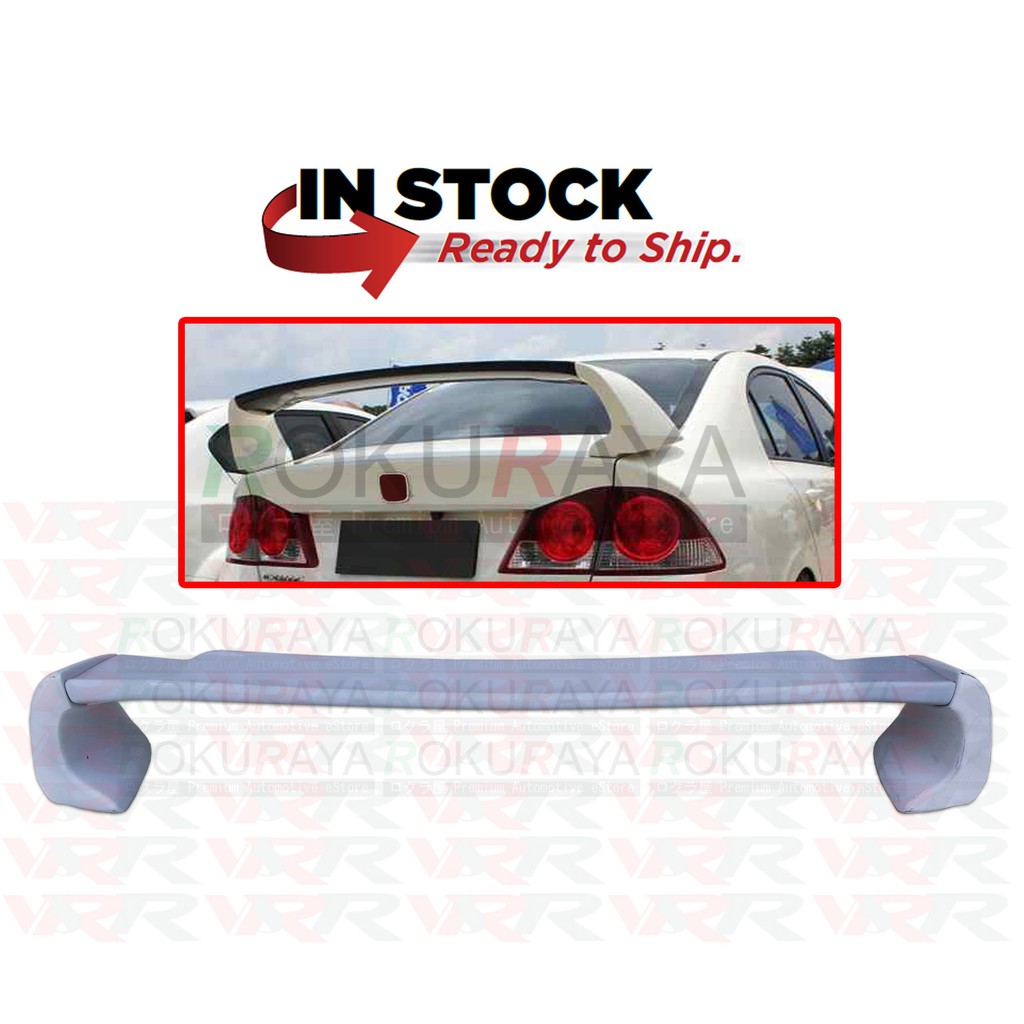 2015 Honda Civic Coupe Spoiler Rear Trunk Wing Spoiler For 06-11 Honda Civic Sedan FD2 FA2 Mugen RR ABS Plastic Car Spoiler Honda Civic