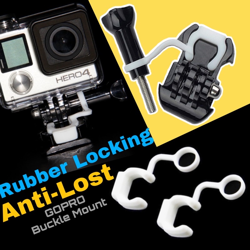 Rubber LockingAnti-Lost Plug White Soft Silicone Plug Inserts for  Buckle Mount GoPro Lock Plug 100% Original | Shopee Malaysia