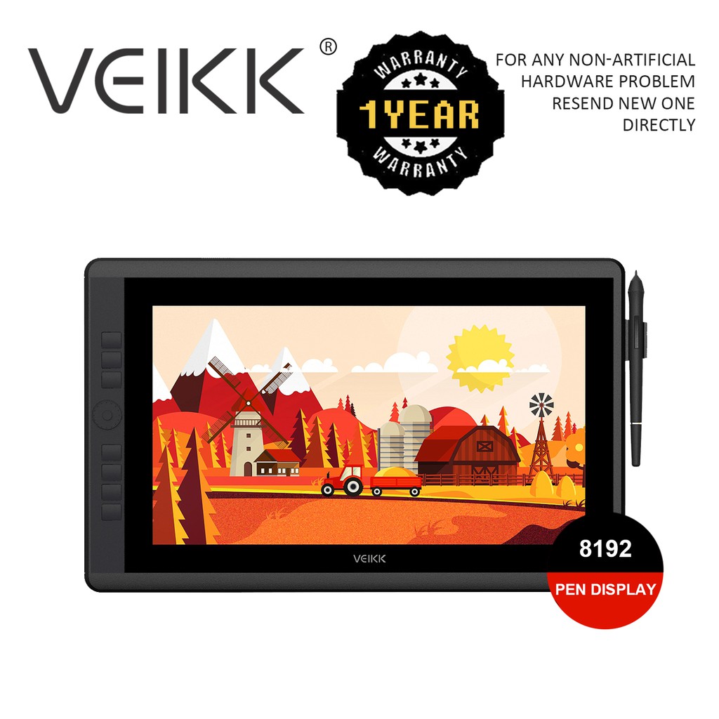 (VEIKK Official store) display drawing graphics with passive stand 2 ...