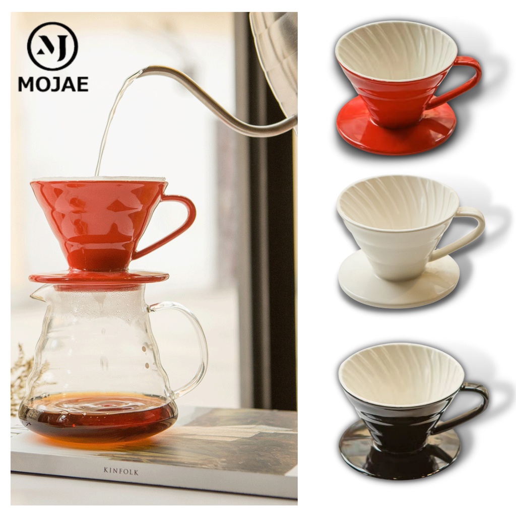 [MOJAE] V60 Ceramic coffee dripper 01 02 hand pour coffee maker