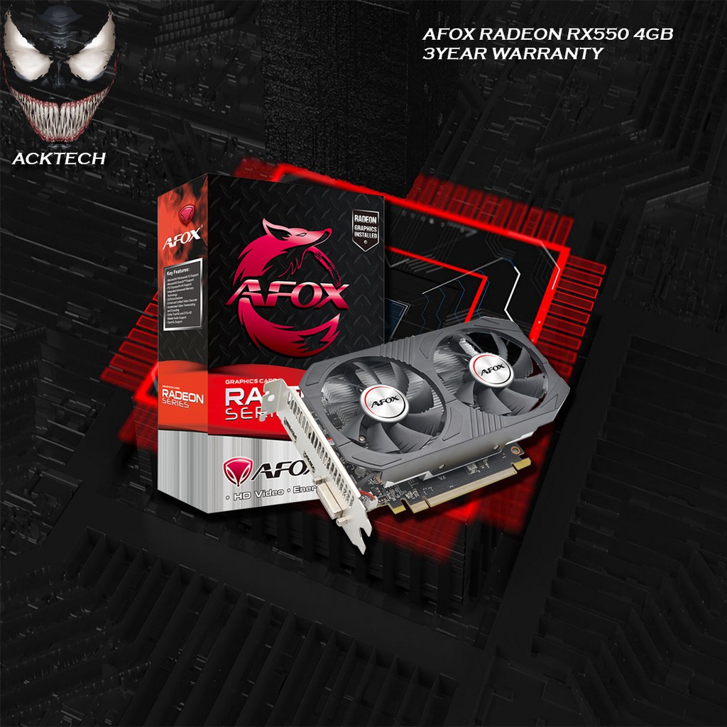 AFOX RADEON RX550 4GB | Shopee Malaysia