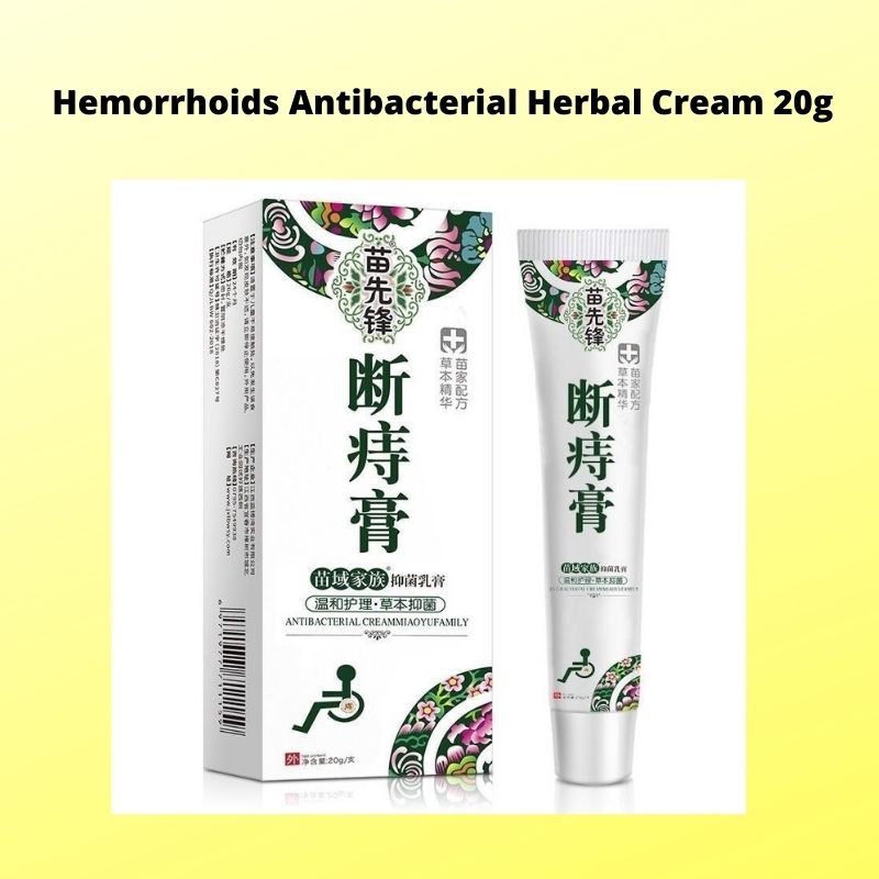 Hemorrhoids Antibacterial Herbal Cream 20g [EXPIRY DATE 1/Sep/2025