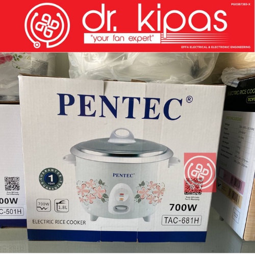 PENTEC Rice Cooker TAC-681 1.8L | Shopee Malaysia