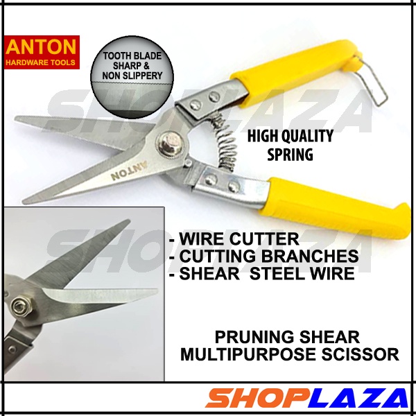 ANTON Pruning Shear Scissor Cutter Electrician Scissors Multipurpose ...