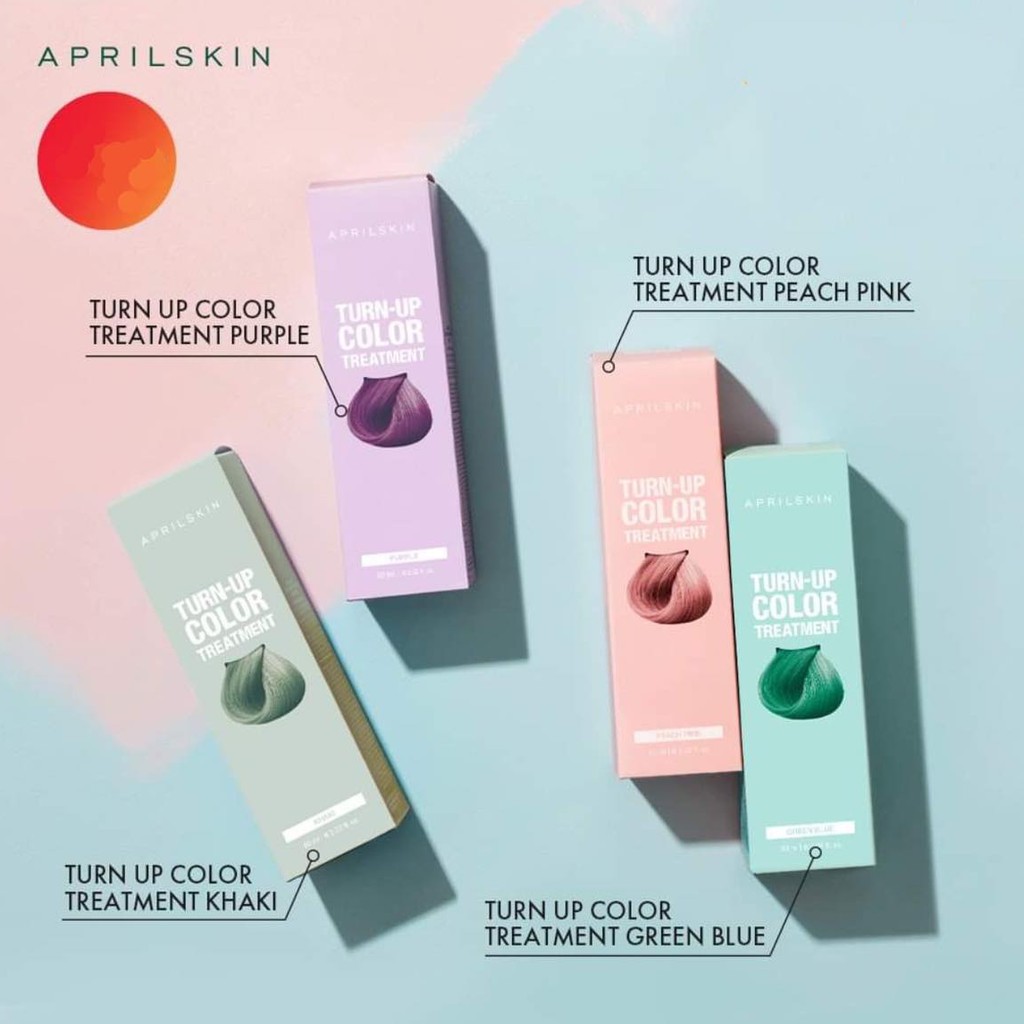 Telus Air🌈April Skin 🎨TurnUp Color Treatment 60ml Hair Coloring Cream