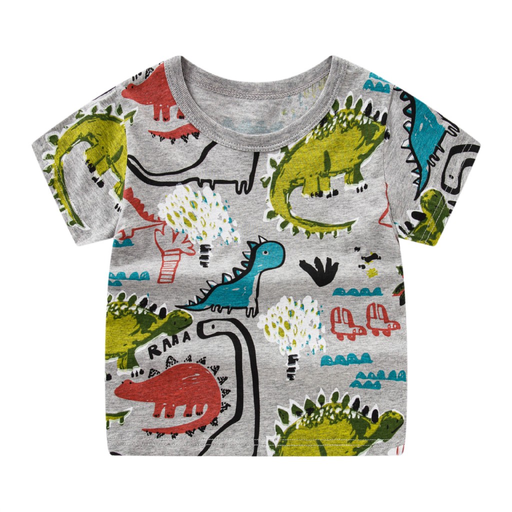 CRT Kids Short Sleeve T shirt Summer Baby Boys Girls Cartoon Cotton ...