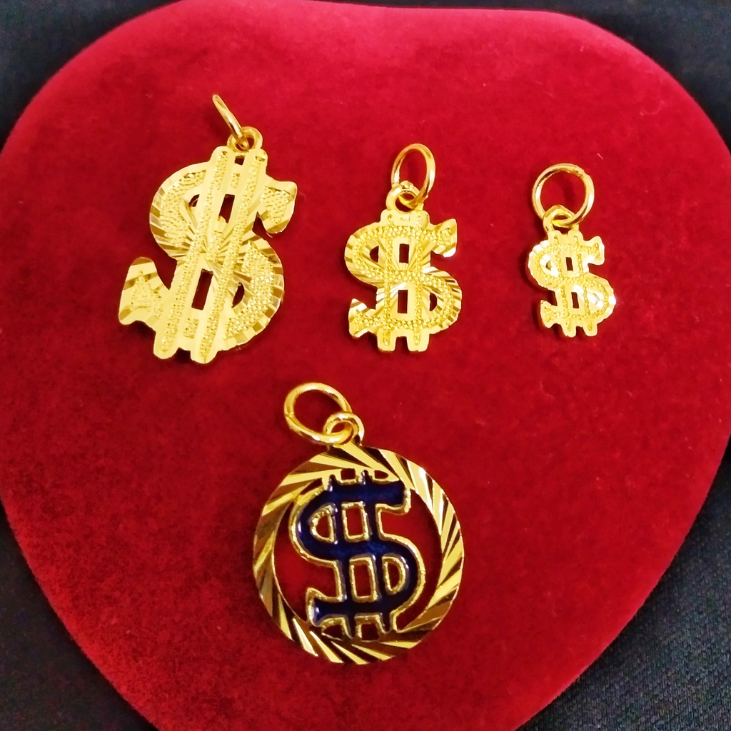 14k Solid Gold Nugget Herzanhänger - Diamantschliff Finish