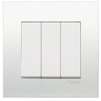 SCHNEIDER VIVACE 3GANG 1WAY FLUSH SWITCH (KB33_1_WE) | Shopee Malaysia