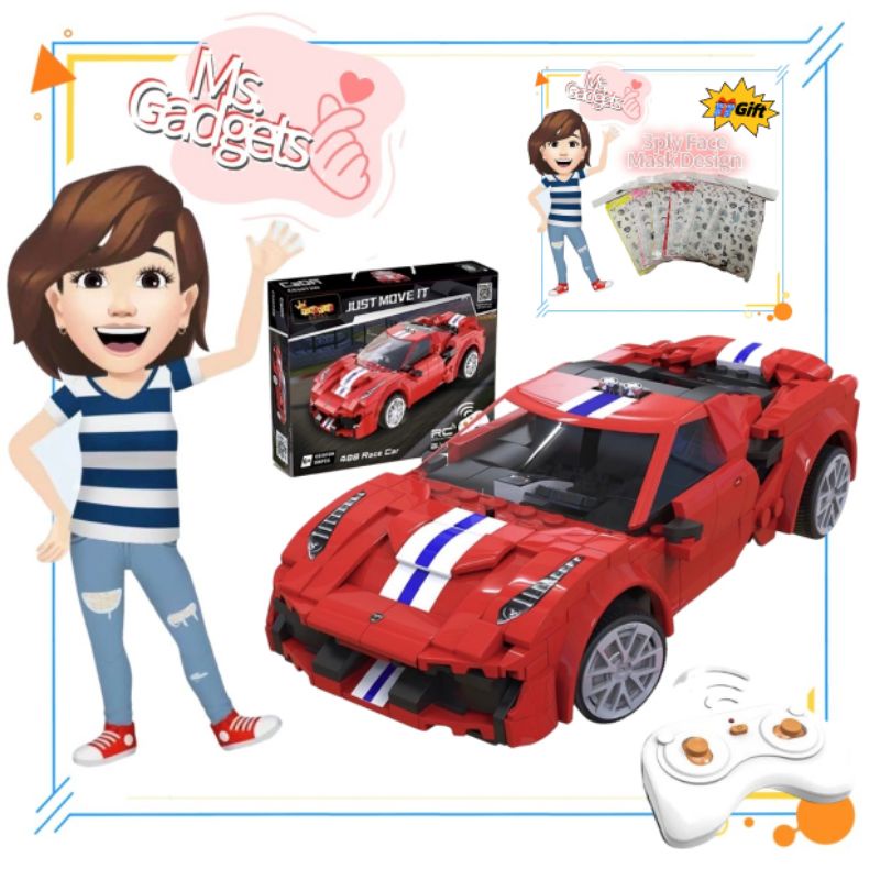 Build Your Own RC Car Kit Building Blocks Toys Remote Control Race Car ...