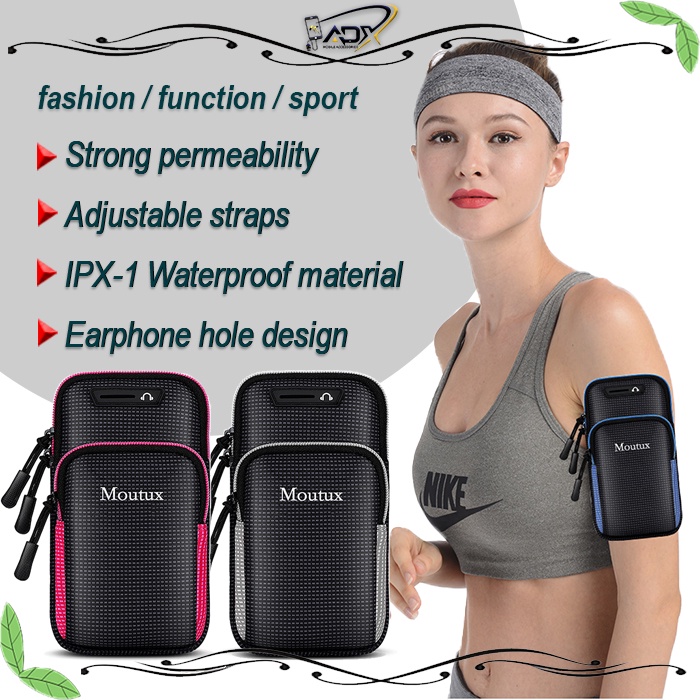 ADX Moutux Arm Bag Outdoor Armband Phone Running Gym Sports Jogging Bag