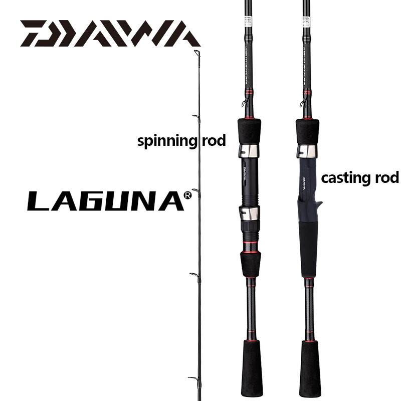 SALE!!DAIWA LAGUNA Baitcasting Lure Fishing Rod M/MH Power  1.68/1.8/1.98/2.1M Carbon Spinning Fishing Stick Aluminum Oxide Guides