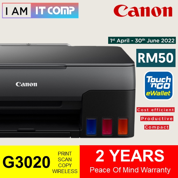 ( 2022 NEW ) Canon PIXMA G3020 Easy Refillable Ink Tank, Wireless, All ...