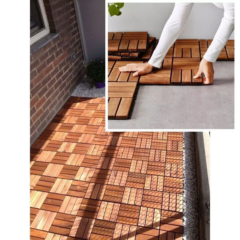 READY STOCK 🇲🇾 15 x 15 CM PELAPIK LANTAI KAYU/ WOODEN FLOOR MAT/ FLOOR