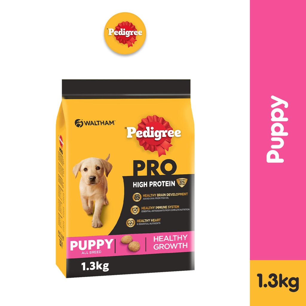 Pedigree Pro High Protein Puppy Food (1.3kg x 1 Pack) Shopee Malaysia