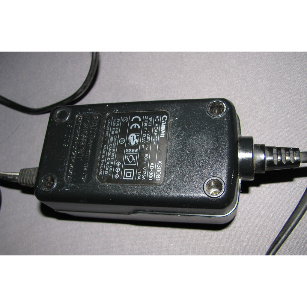 USED) Canon K30081 AD-300 AC Adapter Power Supply Output 13.5V 1.0