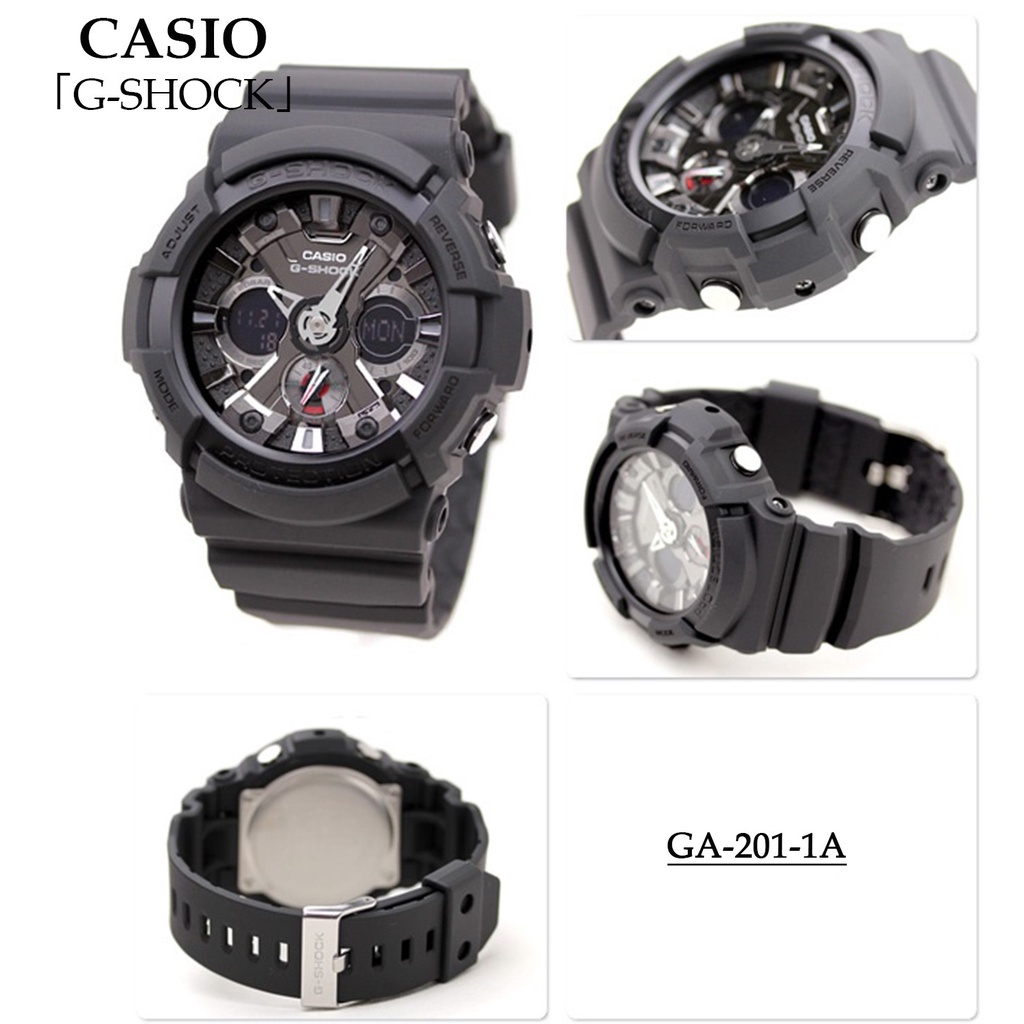 Casio G Shock GA 201 Matte Color Series Analog Digital Resin Band Men Sports Watch Jam Tangan Lelaki Shopee Malaysia