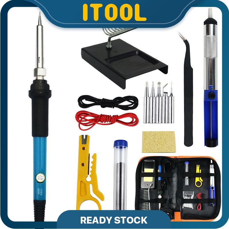 ITOOL 15-in-1 Electric Soldering Iron Welding Adjustable Temperature ...