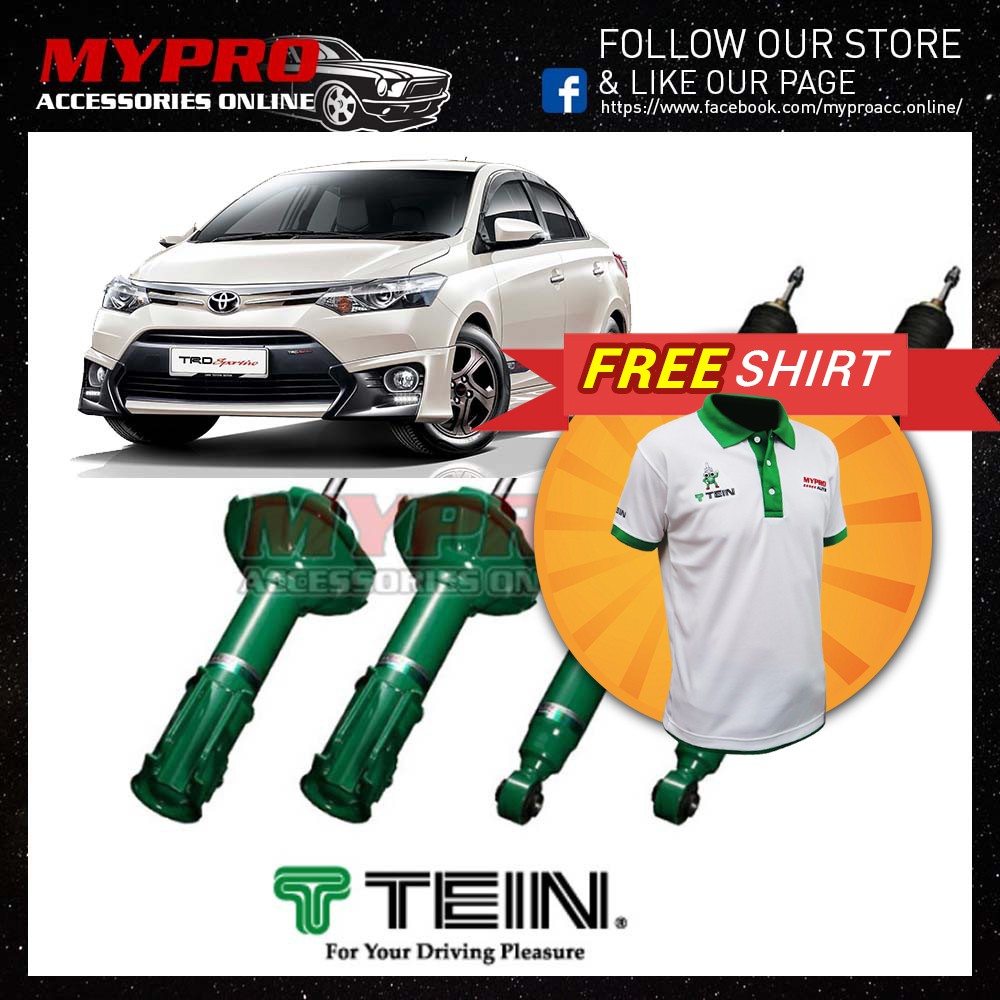 🇯🇵Best🔥Toyota Vios 2013-2020 - TEIN Endura Pro Plus -Soft Hard Absorber ...