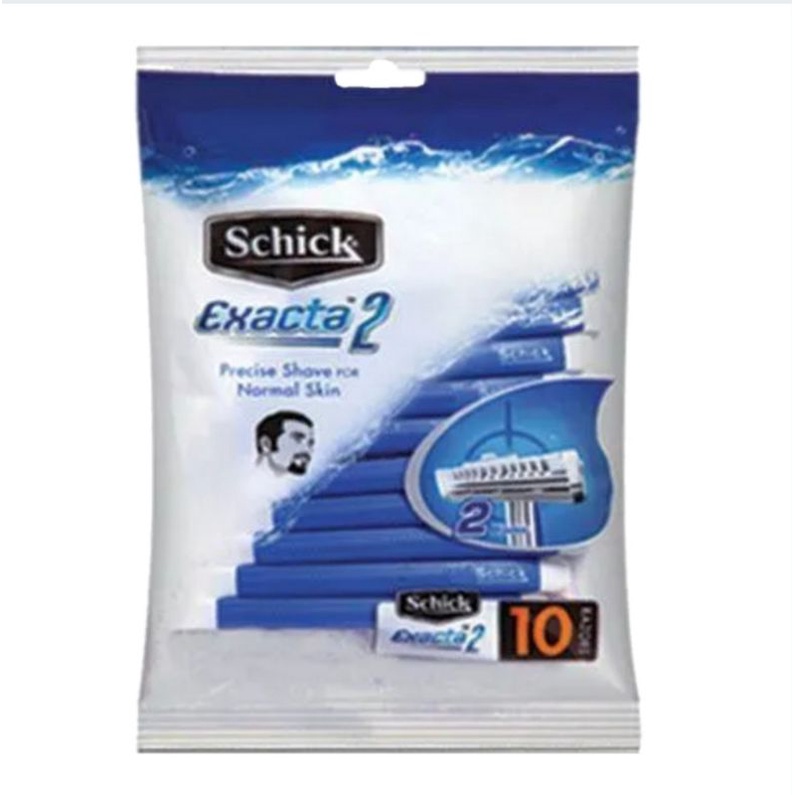 SCHICK Exacta 2 Sensitive / Regular Disposable Razor 5s + 2s / 10s (Men ...