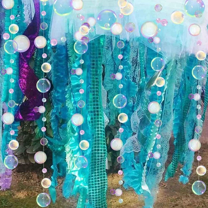 2M Bubble Garland Colorful Banner Mermaid Party Decoration Under The ...