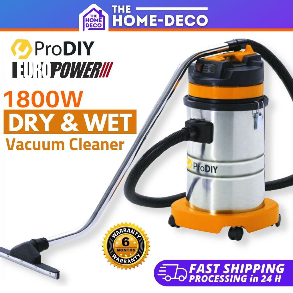 Prodiy Pro301 Europower Eurox Vac5001 1800w 30l Wet And Dry Heavy Duty