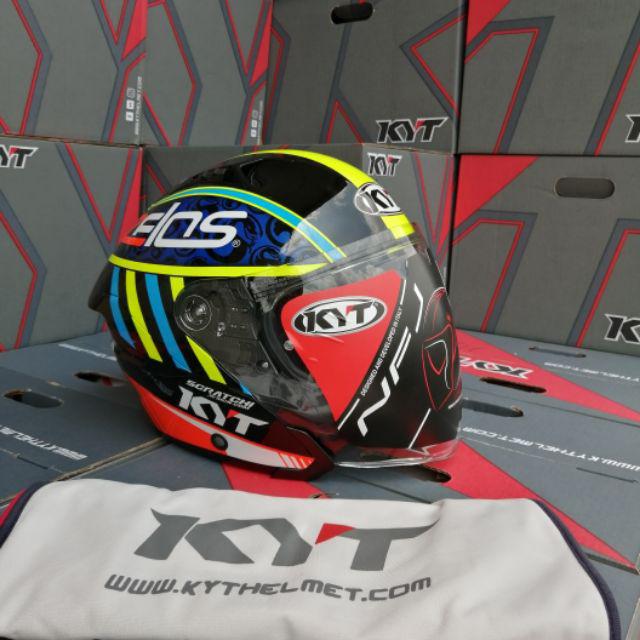 HELMET KYT NFJ SIMEON CORSI / HONDA / PETRONAS / BROC PACKER / MASIA ...