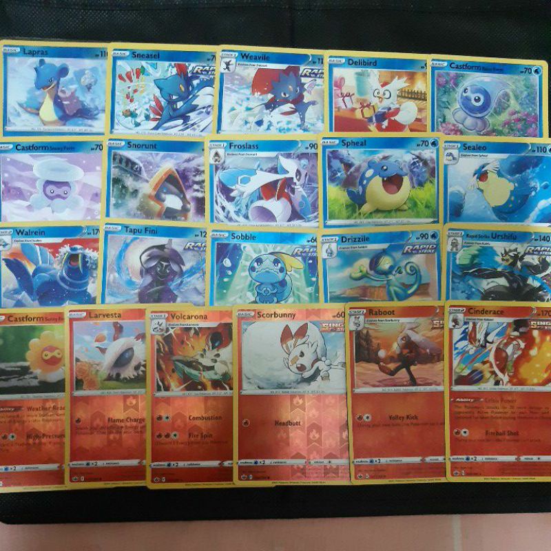 Pokemon Card TCG: Chilling Reign: Lapras/ Weavile/ Castform/ Sobble/ Rapid  Strike Urshifu/ Cinderace (REVERSE HOLO) | Shopee Malaysia