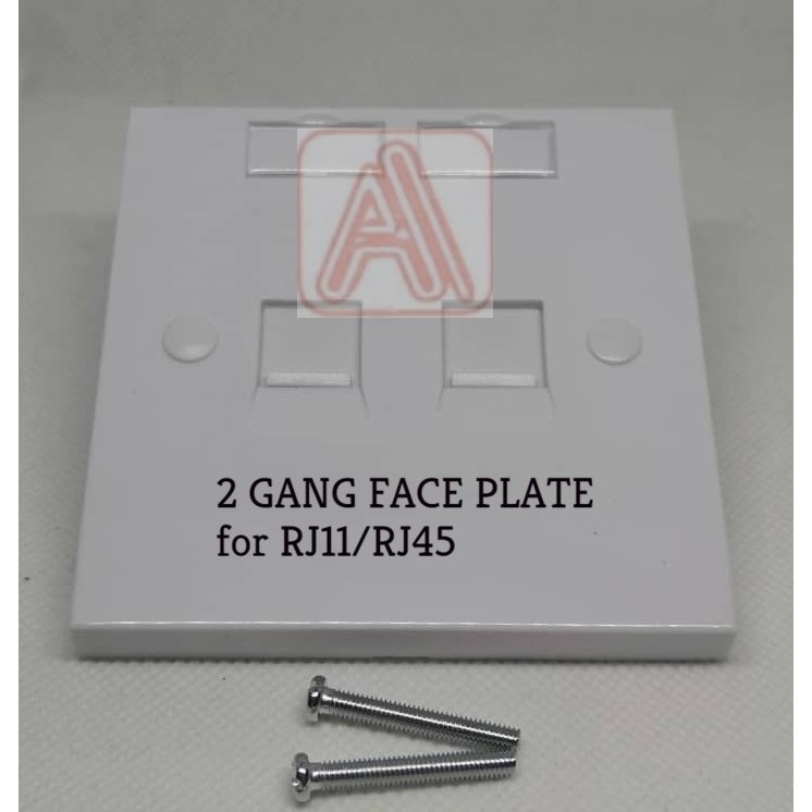 Rednex RJ11/ RJ45 Cat5e / Cat6 / Telephone 1 Gang / 2 Gang Face Plate 1 ...