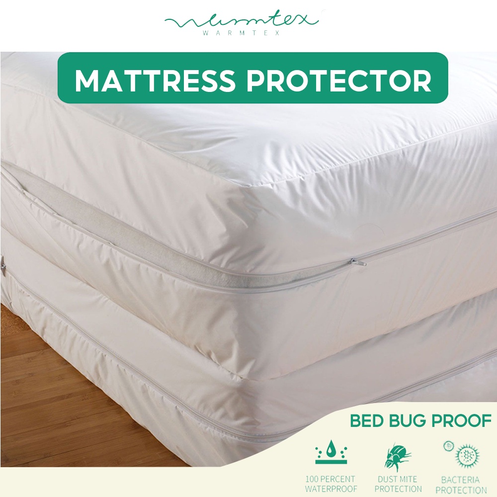 Guardmax Portable Crib Mattress Protector Zippered Encasement Cover Bed Bug Proof Waterproof Porta Crib Size 24 X 38
