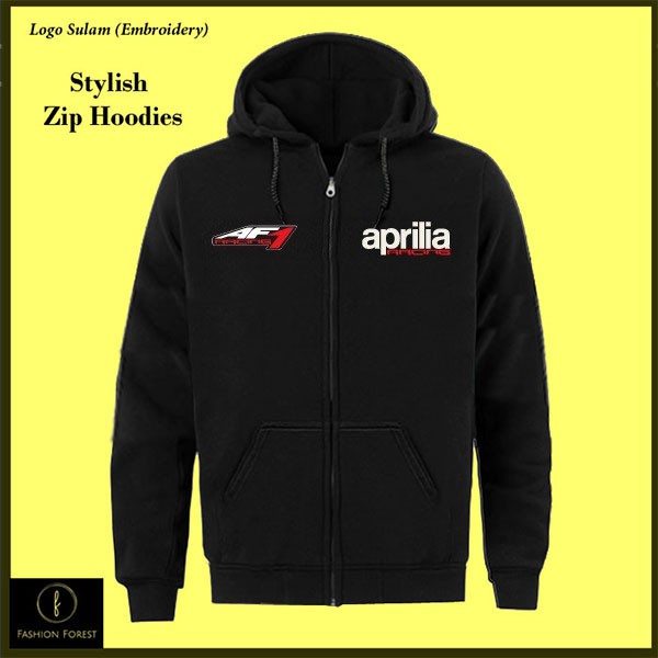 Zipper Hoodie Jacket Aprilia AF1 Racing Team RSV4 Classic Sportswear