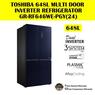 Toshiba 3 deals door fridge