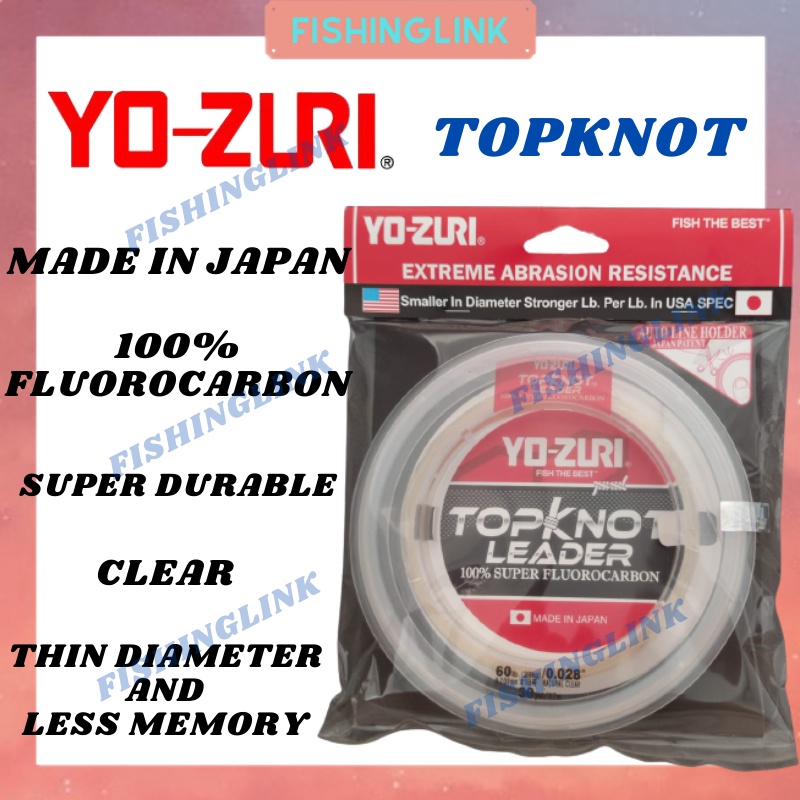 YO-ZURI TOPKNOT LEADER 100lb 30 Yds. 100% Super Fluorocarbon