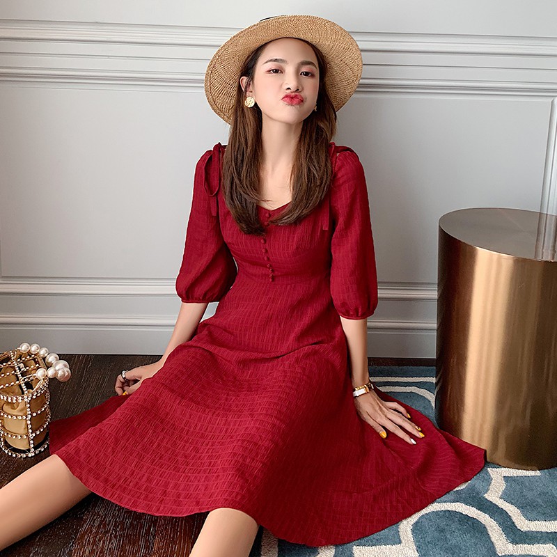 Shopee hotsell red dress