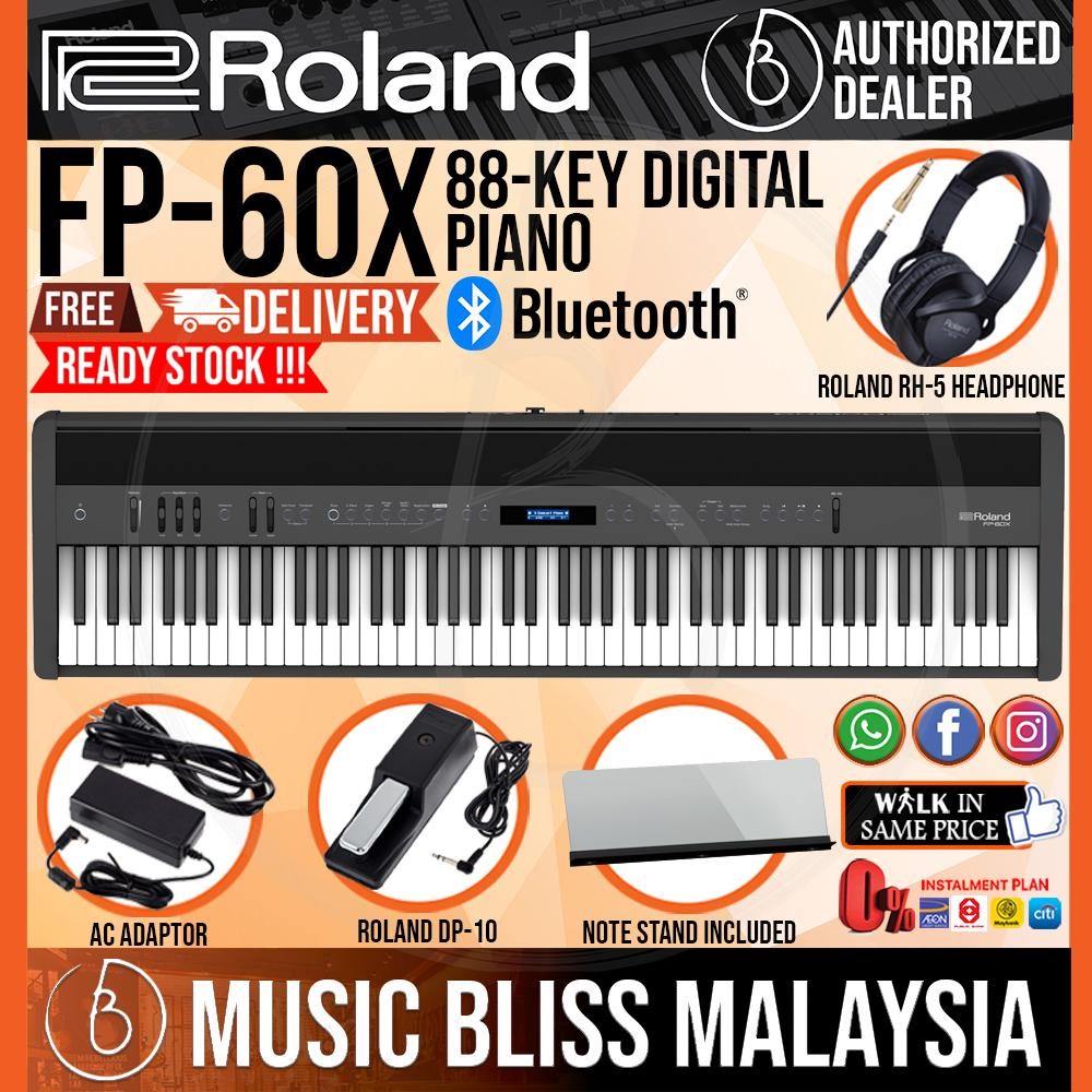 Roland FP60X 88key Digital Piano Musician Package with RH5 Headphone