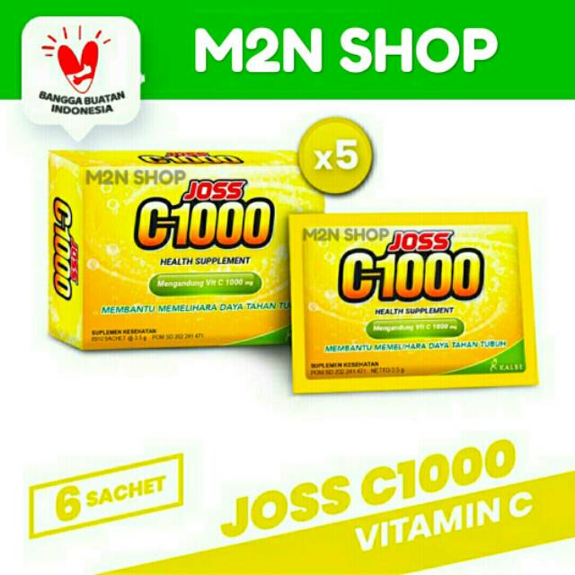 End Of Year Promo JOSS C1000 Vitamin C (5 Packs Of 60 Sachets) | Shopee ...