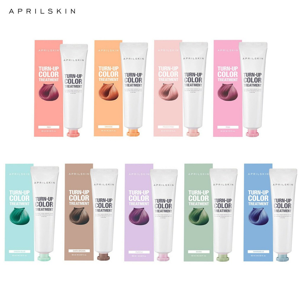 Telus Air🌈April Skin 🎨TurnUp Color Treatment 60ml Hair Coloring Cream