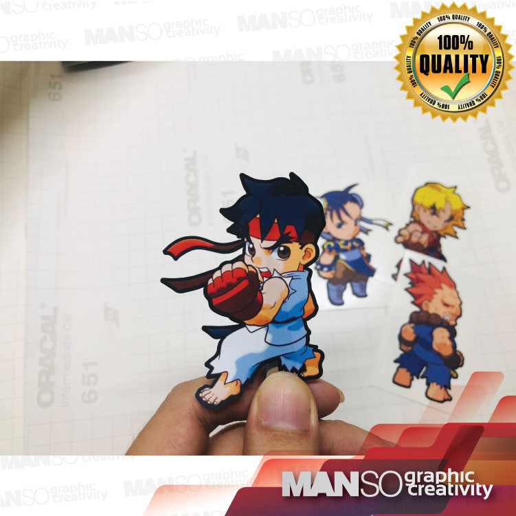 Streetfighter Ryu Cute Sticker G112 | Shopee Malaysia