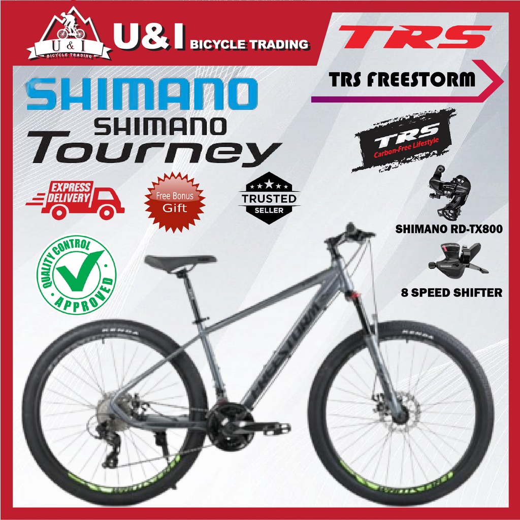 Basikal GunungTRS Freestorm TRS Mountain Bike 27.5 Shimano 3x8 Speed Alloy Aluminium Disc Brake Basikal Gunung Shopee Malaysia