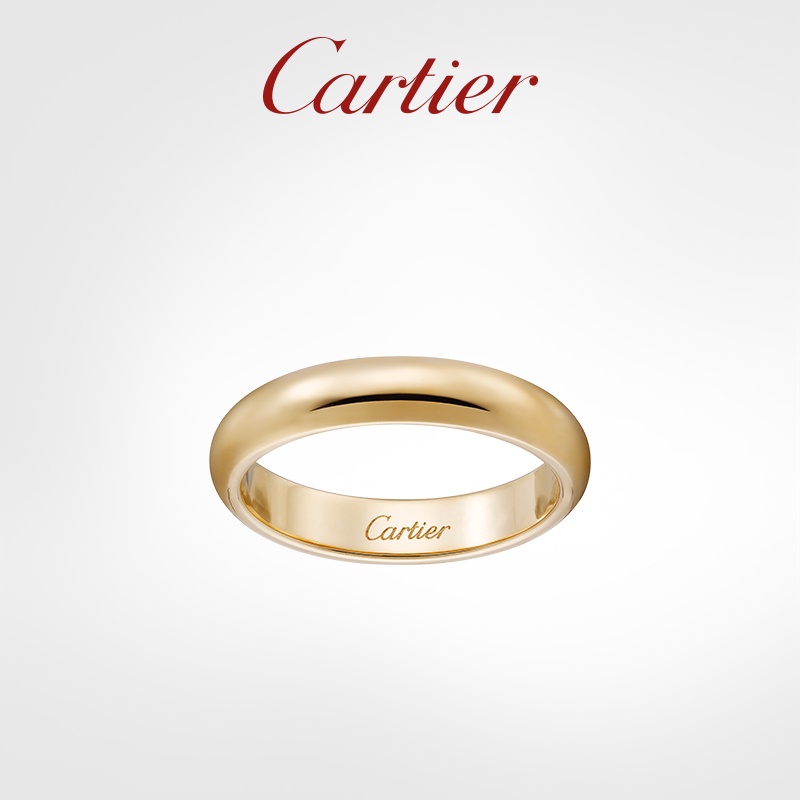 Cartier 1895 Series Ring Rose Gold Gold Platinum Classic Wedding Ring ...