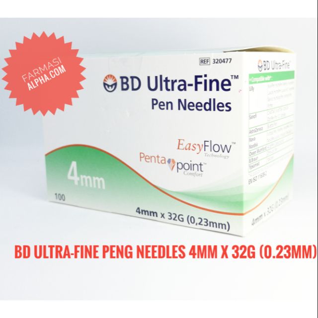 BD Ultra-Fine Pen Needles 4mm 32G