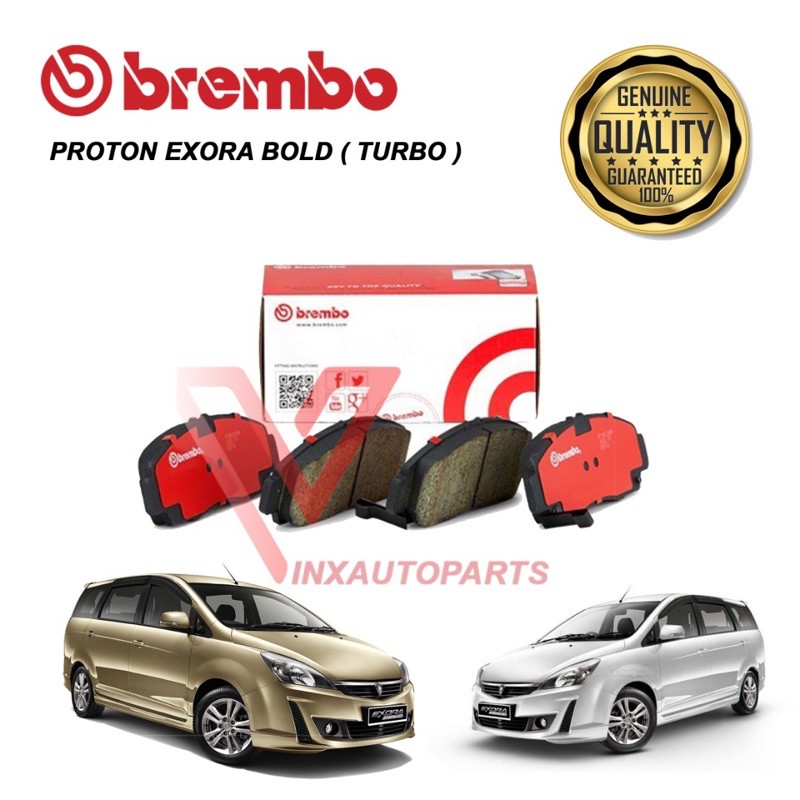 BREMBO FRONT BRAKE PAD PROTON EXORA BOLD TURBO (P66005) Shopee Malaysia