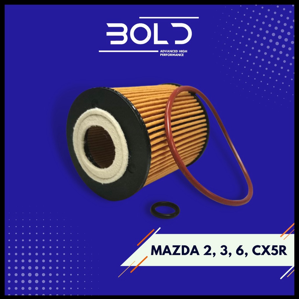 Bold Mazda Engine Oil Filter Mazda 2 / Mazda 3 / Mazda 6 / CX5 / Focus