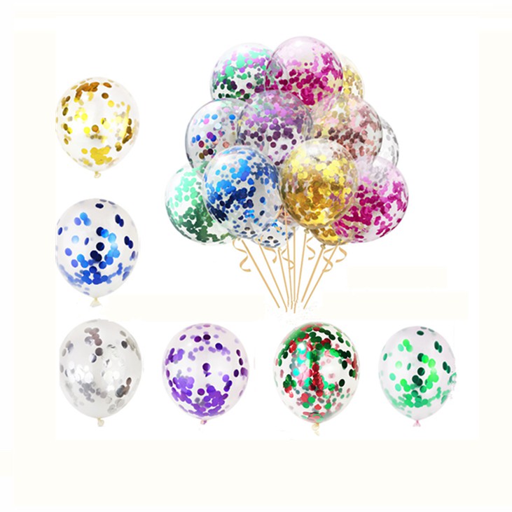 12 Inch Shiny Transparent Latex Balloons Birthday Wedding Party ...