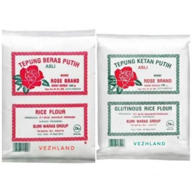Rose Brand Rice Flour Rose Brand Glutinous Rice Flour 500g | Shopee ...