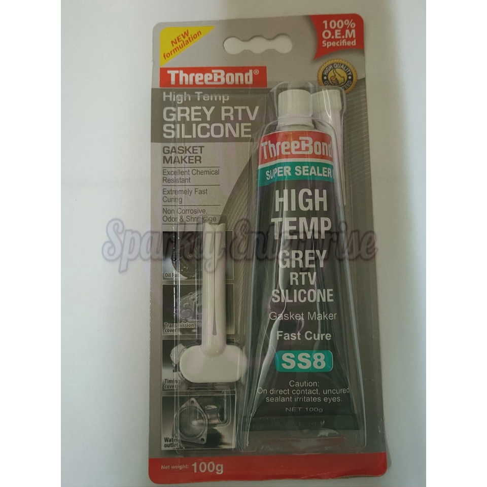 THREEBOND SUPER SEALER HIGH TEMPERATURE GREY COLOUR RTV SILICONE SS8 ...