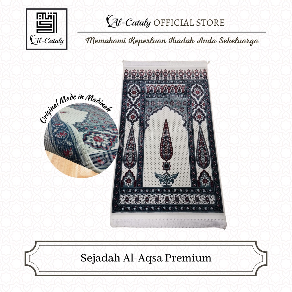 Alcataly Sejadah Al Aqsa Premium 100 Original Made In Madinah Sejadah Hantaran Perkahwinan 4954