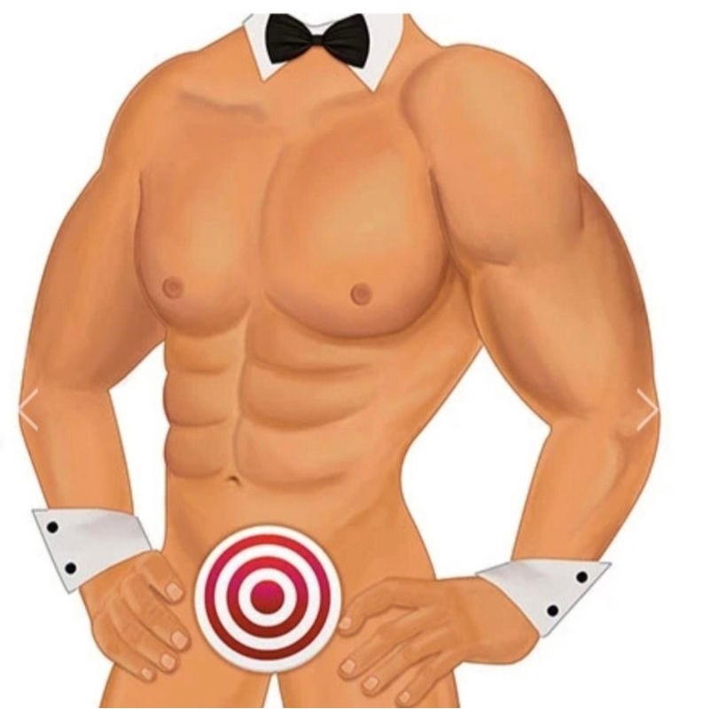 Bridal Shower Bachelorette Party Games, Pin The Banana On The Hunk Game Brida