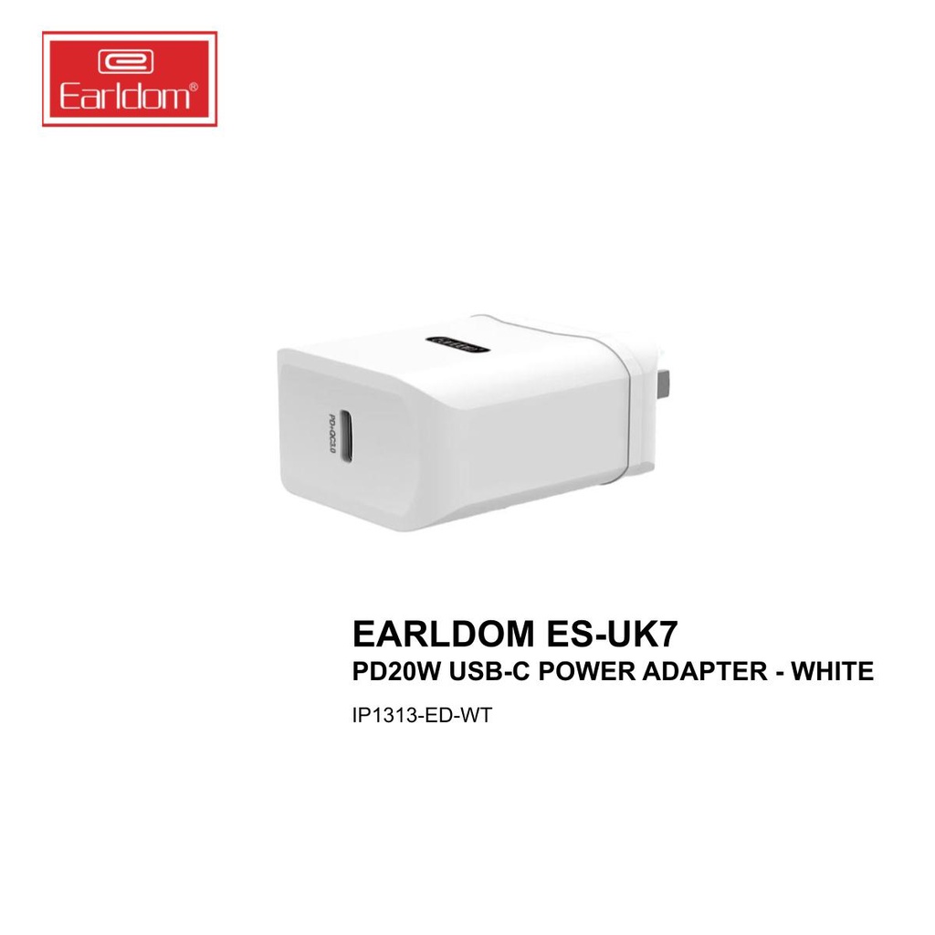 EARLDOM ES-UK7 PD20W USB-C POWER ADAPTER | Shopee Malaysia