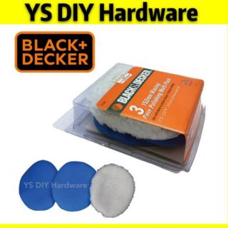 BLACK + DECKER 74-603 3 Piece Polishing Multi-Pack For KP600 Waxer /  Polisher (Foam / Wool Bonnets)