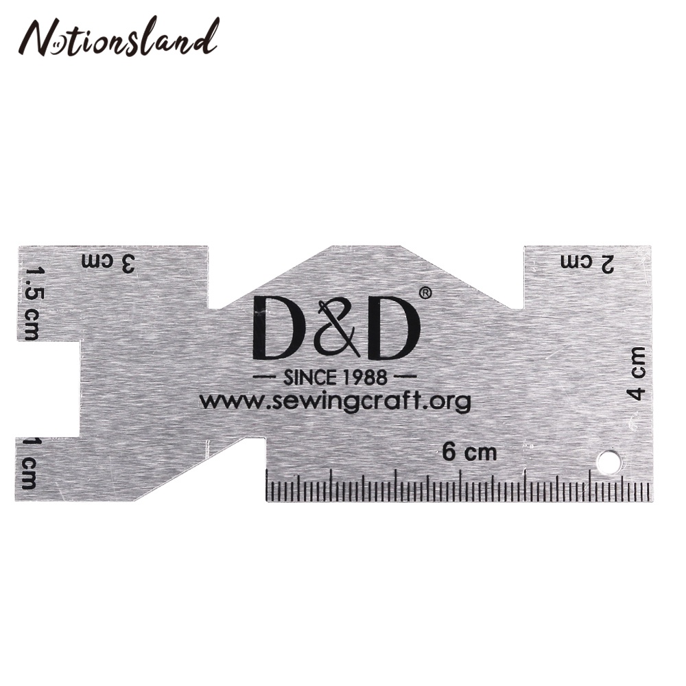 1PC Measuring Gauge Quilting Rulers Portable Metal Measuring Ruler